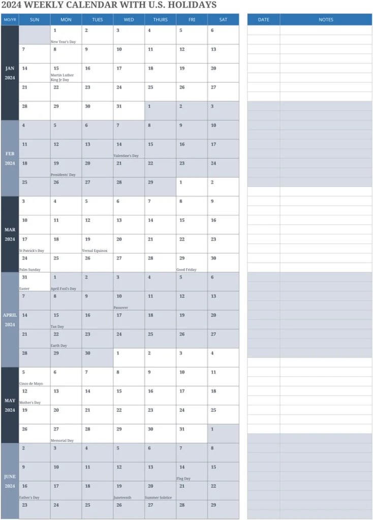 excel-2024-wochenkalender-mit-us-feiertagen