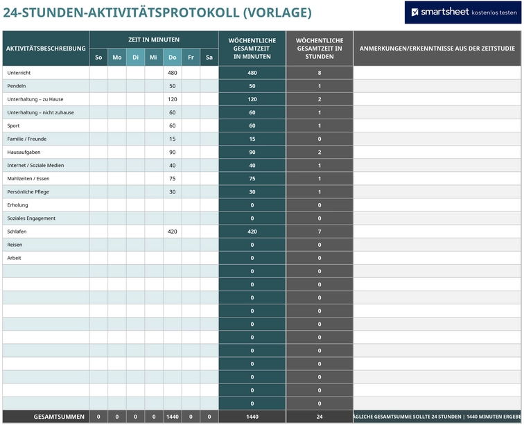 excel-24-stunden-aktivitaetsprotokoll-zeitplanung-selbstorganisation