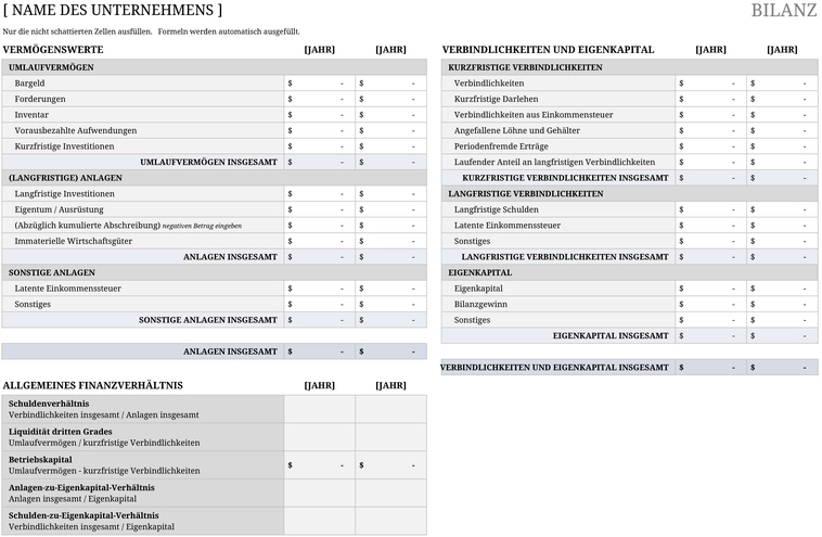 excel-bilanzvorlage-fuer-unternehmen-und-privatpersonen