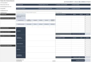excel-vorlage-dacharbeiten-angebot-erstellung-kostenschaetzung
