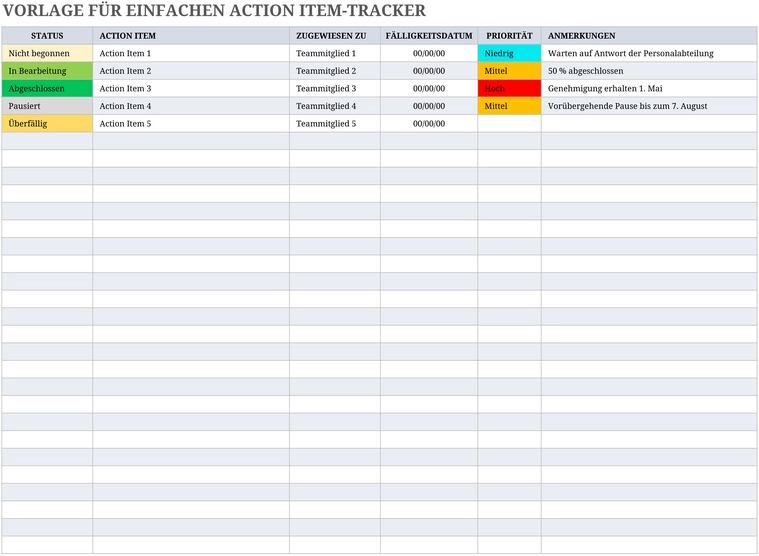 excel-vorlage-einfacher-action-item-tracker