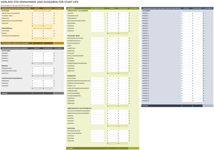 excel-vorlage-einnahmen-ausgaben-startups