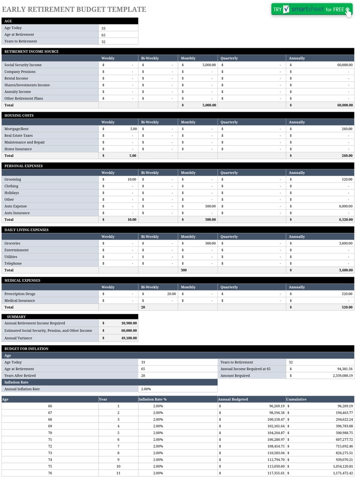 excel-vorlage-fruehe-ruhestandsplanung