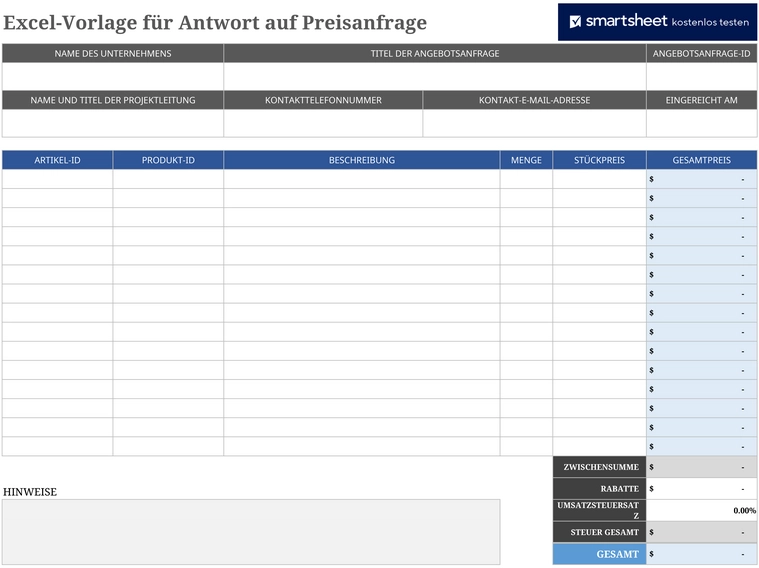 excel-vorlage-fuer-antwort-auf-preisanfrage