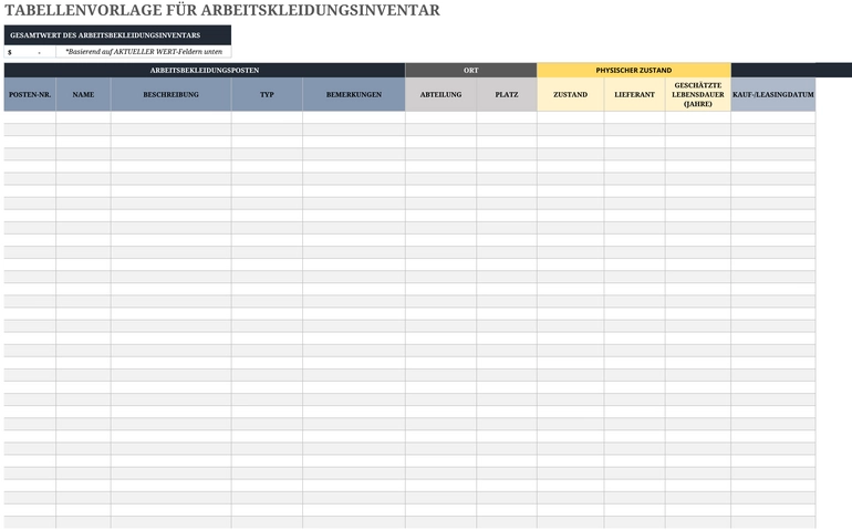 excel-vorlage-fuer-arbeitskleidungsinventar
