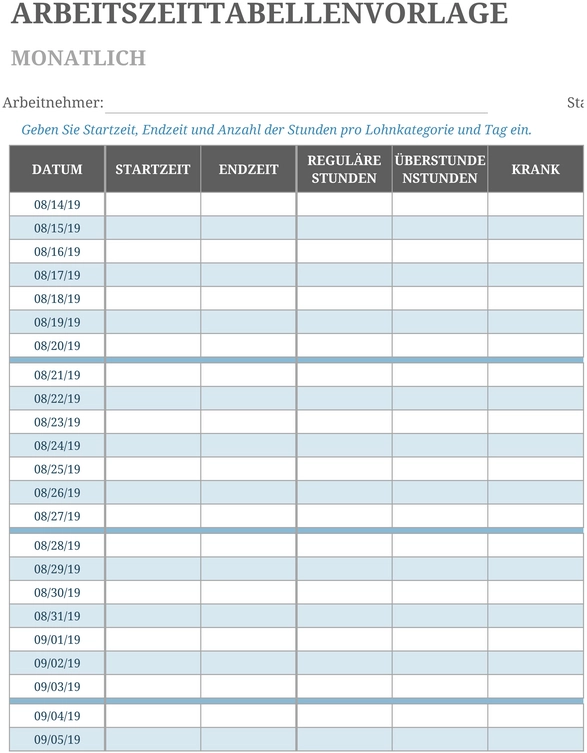 excel-vorlage-fuer-arbeitszeittabellen-zur-effektiven-dokumentation