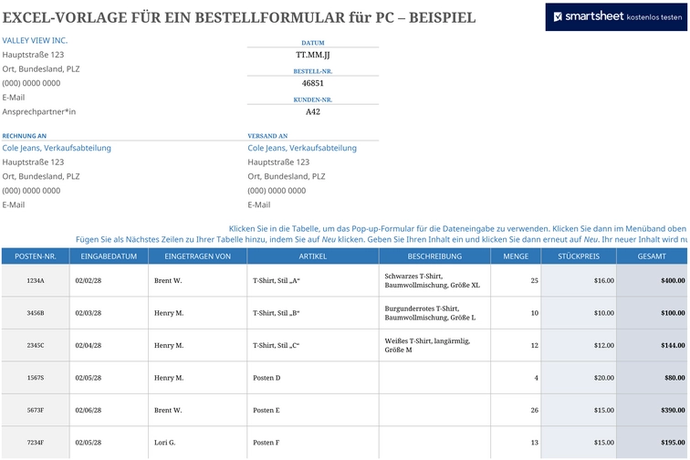 excel-vorlage-fuer-ein-bestellformular