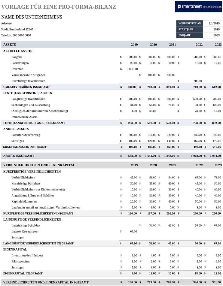 excel-vorlage-fuer-eine-pro-forma-bilanz