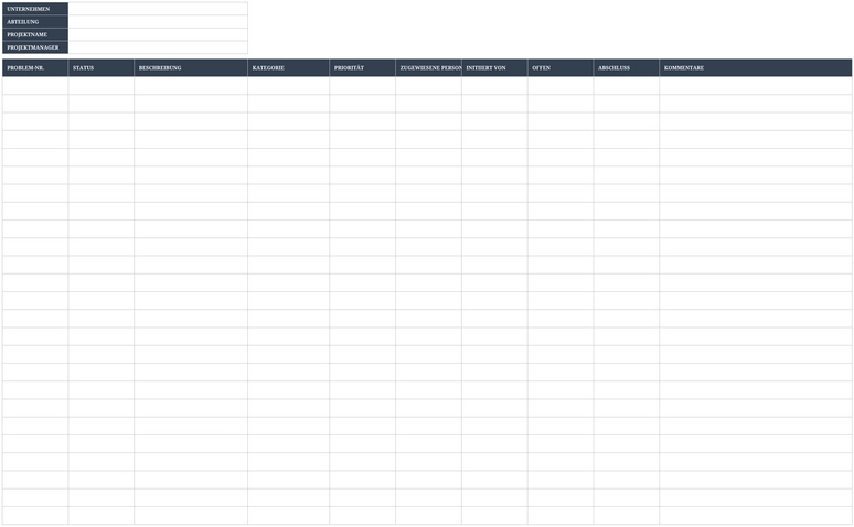 excel-vorlage-fuer-einfaches-issue-tracking-im-projektmanagement