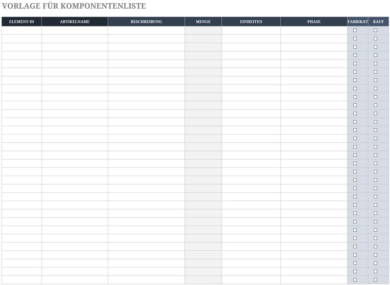 excel-vorlage-fuer-komponentenliste-zur-projektorganisation