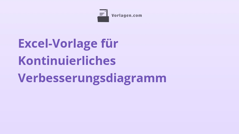 Excel-Vorlage für Kontinuierliches Verbesserungsdiagramm