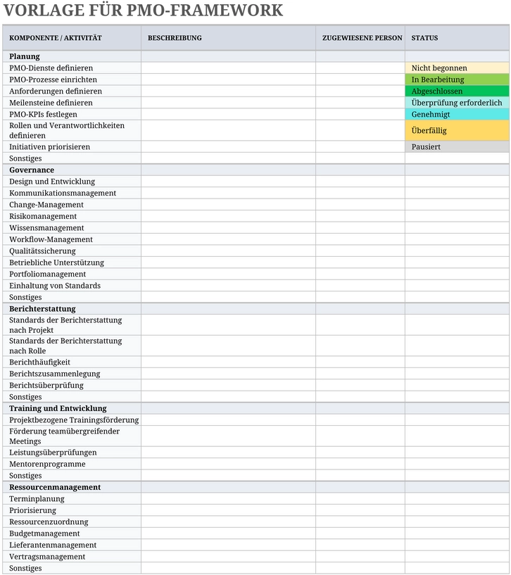 excel-vorlage-fuer-pmo-framework-projektplanung-und-organisation