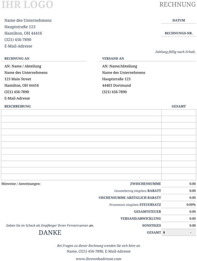 excel-vorlage-fuer-rechnungen-bueroorganisation-finanzmanagement