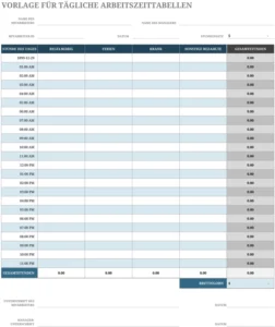 excel-vorlage-fuer-taegliche-arbeitszeittabellen