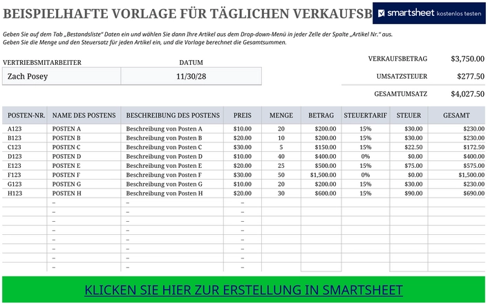 excel-vorlage-fuer-taeglichen-verkaufsbericht