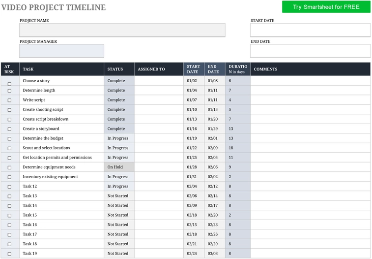 excel-vorlage-fuer-video-projektzeitlinie