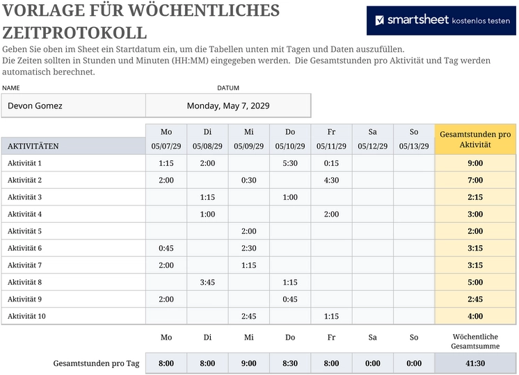 excel-vorlage-fuer-woechentliches-zeitprotokoll