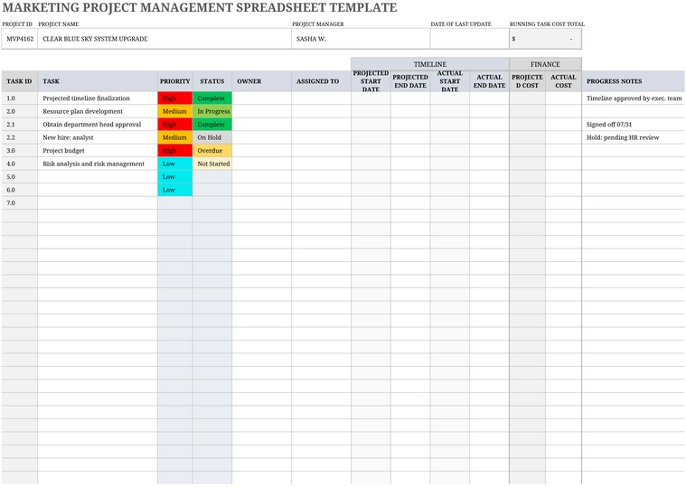 excel-vorlage-marketing-projektmanagement