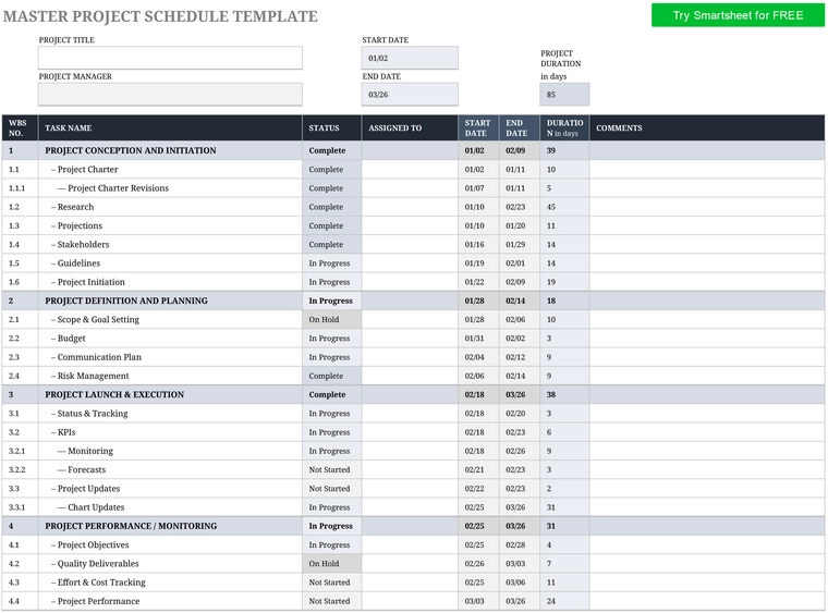excel-vorlage-master-projektzeitplan