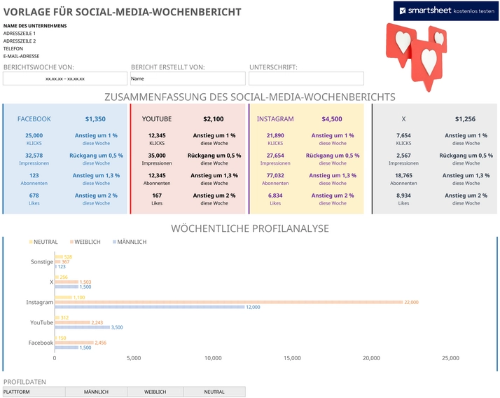 excel-vorlage-social-media-wochenbericht