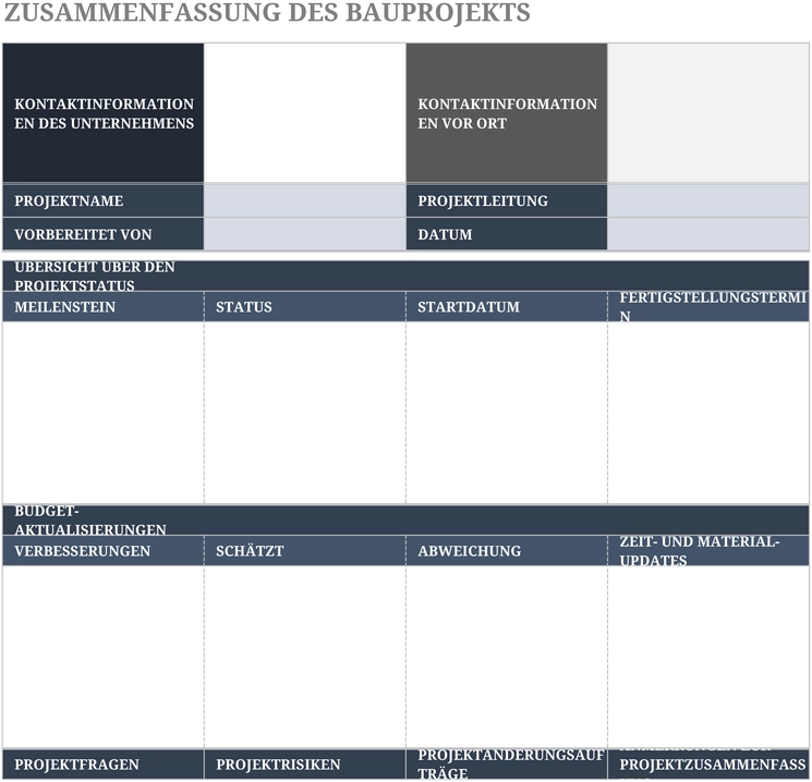 excel-vorlage-zusammenfassung-des-bauprojekts
