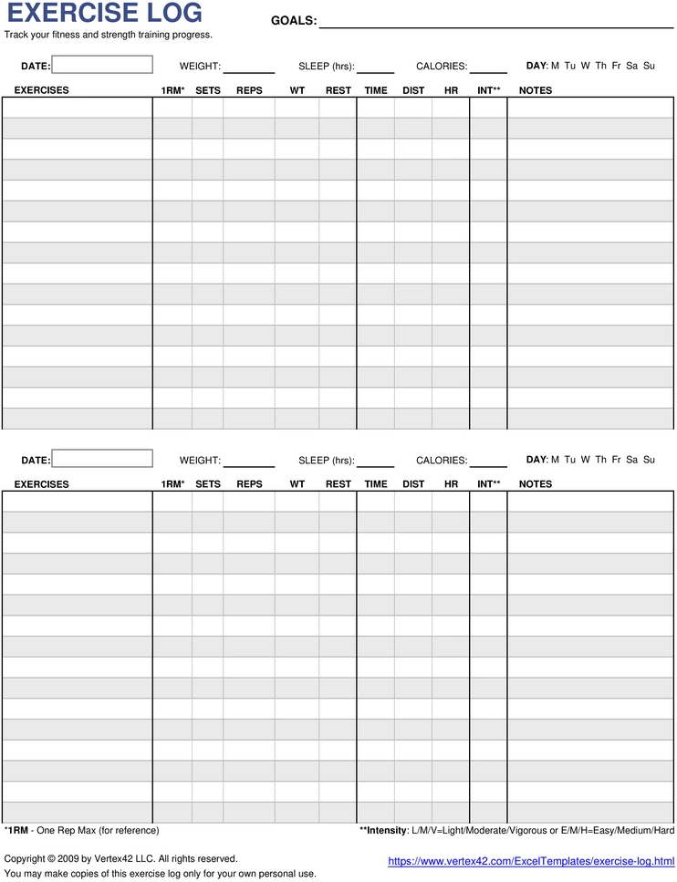 exercise-log-zwei-tage-dokumentation