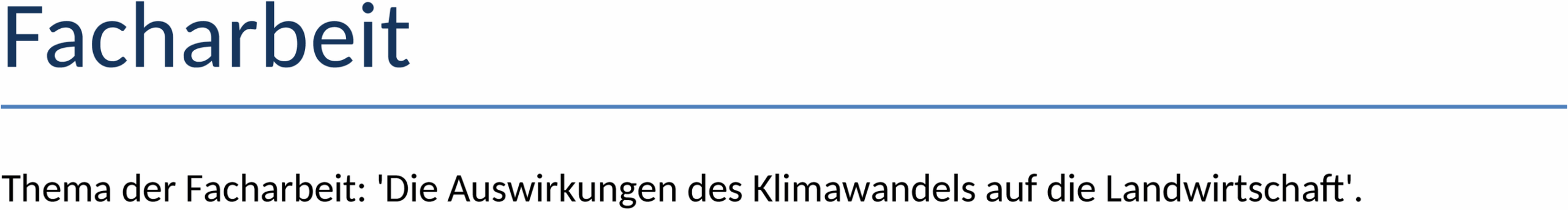 Facharbeit Word-Vorlage: Professionelle Struktur und Layout