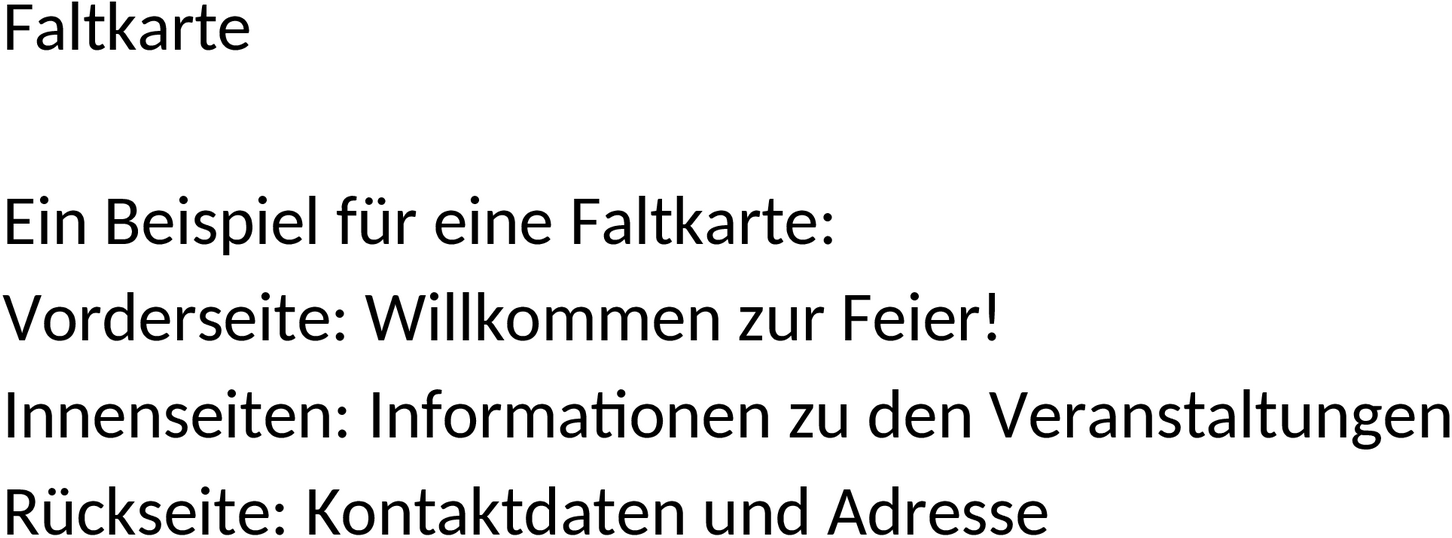 Faltkarten-Word-Vorlage