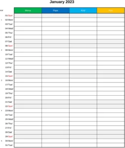familienkalender-2023-vorlage