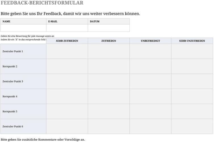 feedback-berichtsformular-vorlage-excel