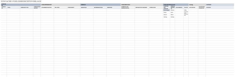 fehlerbericht-vorlage-excel
