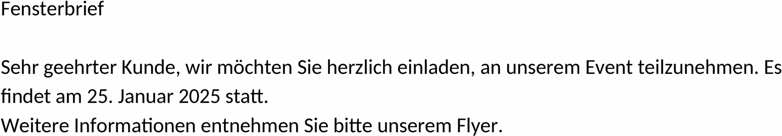Fensterbrief Vorlage – Perfekte Präsentation für Briefe