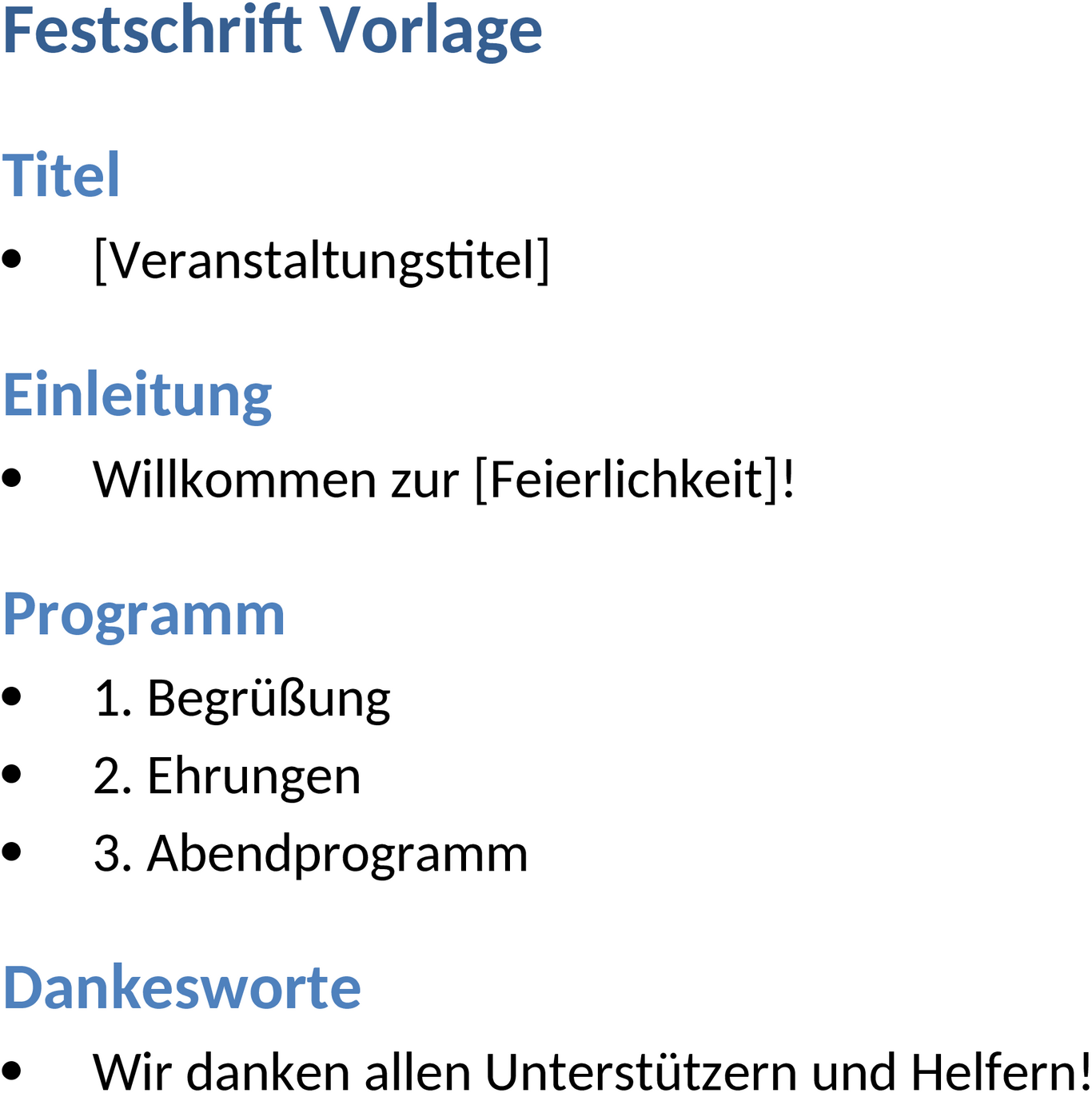 Festschrift Word-Template