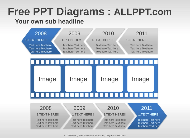 film-timeline-diagramme-ppt-vorlage