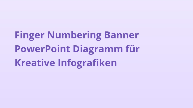 Finger Numbering Banner PowerPoint Diagramm für Kreative Infografiken