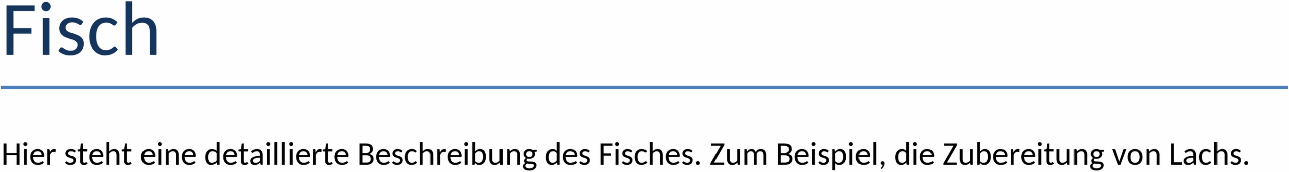 Fisch Rezept Word-Dokument