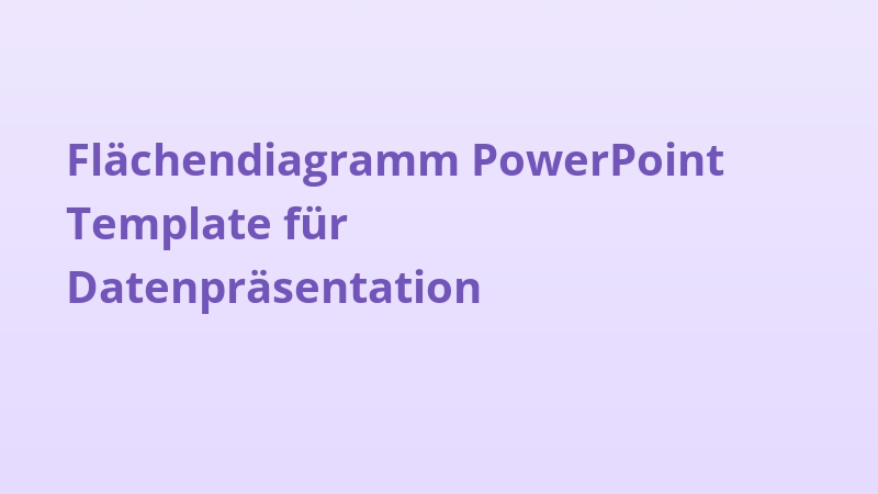Flächendiagramm PowerPoint Template für Datenpräsentation