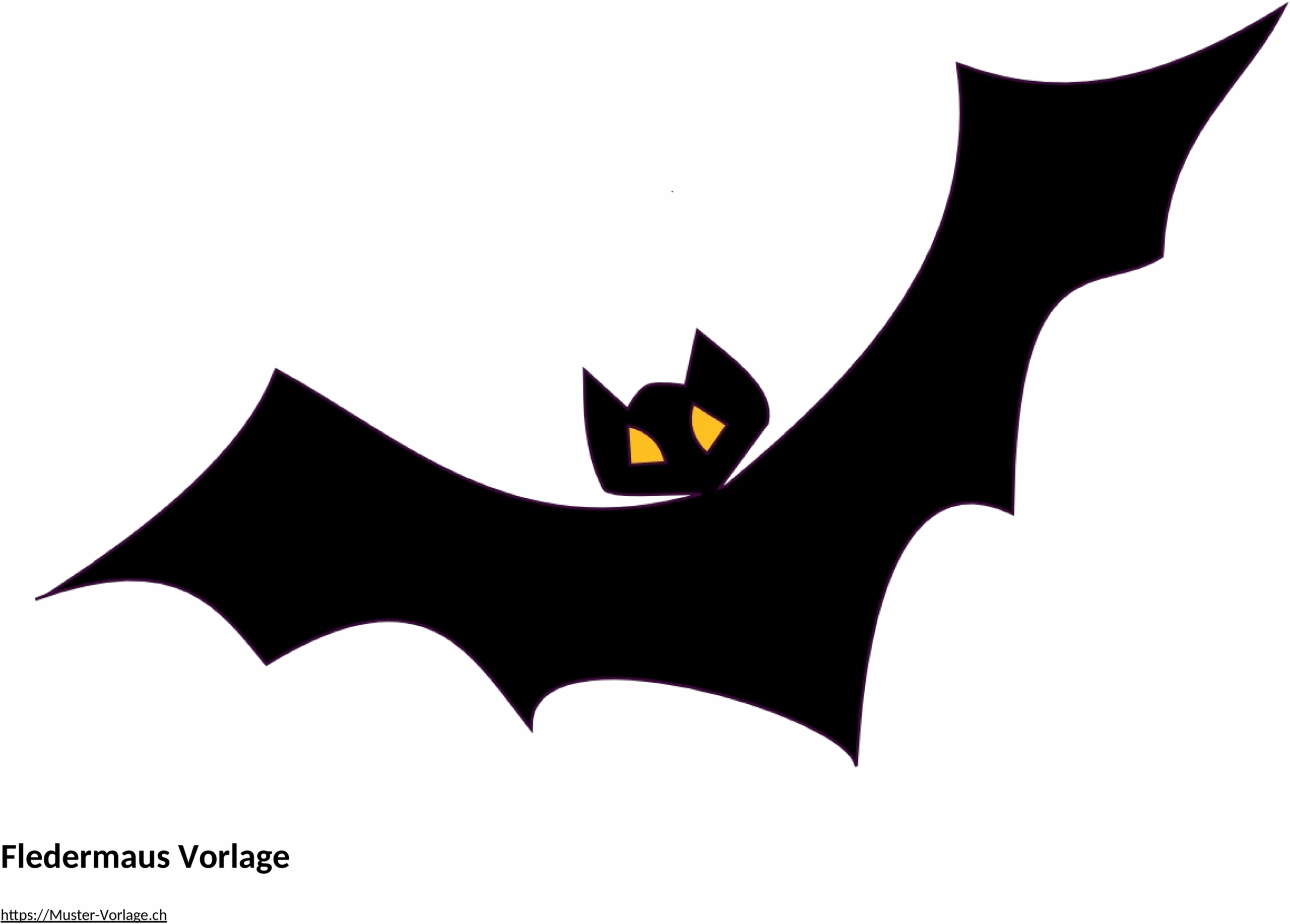 Fledermaus Bastelvorlage Word