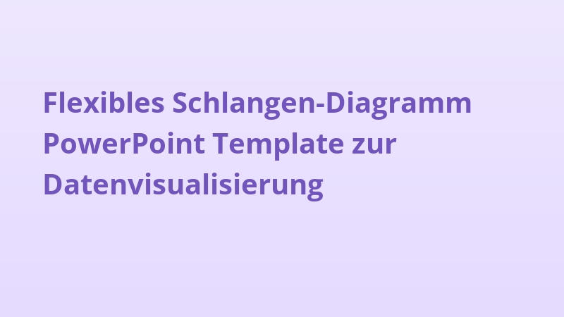 Flexibles Schlangen-Diagramm PowerPoint Template zur Datenvisualisierung