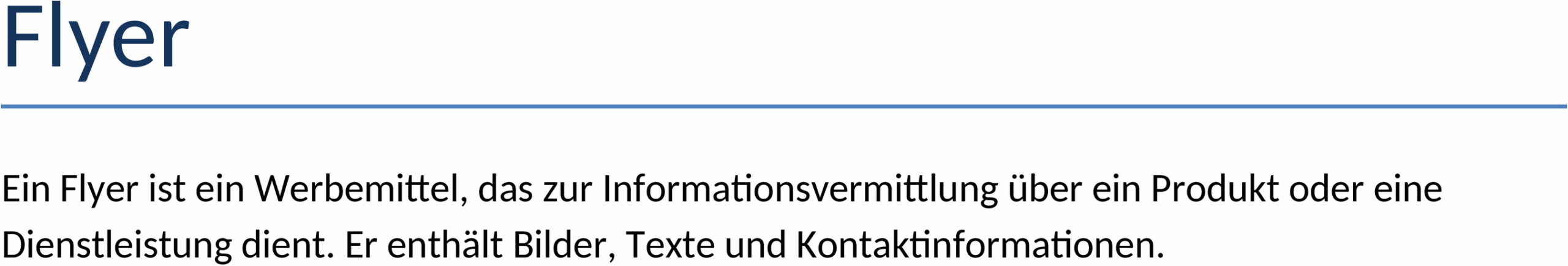 Flyer Word-Vorlage für Broschüren