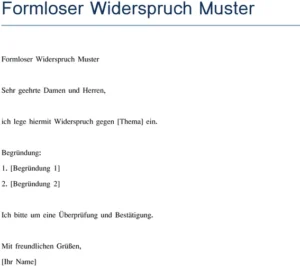 formloser-widerspruch-muster-vorlage-verwaltungsakte