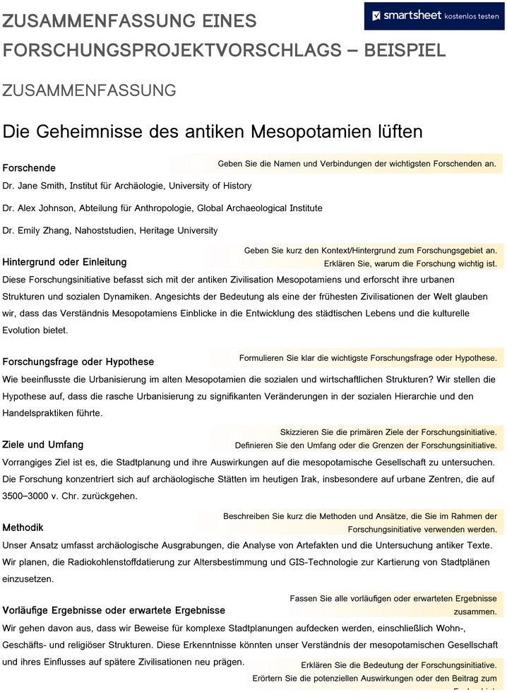 forschungsprojektzusammenfassung-vorlage-word