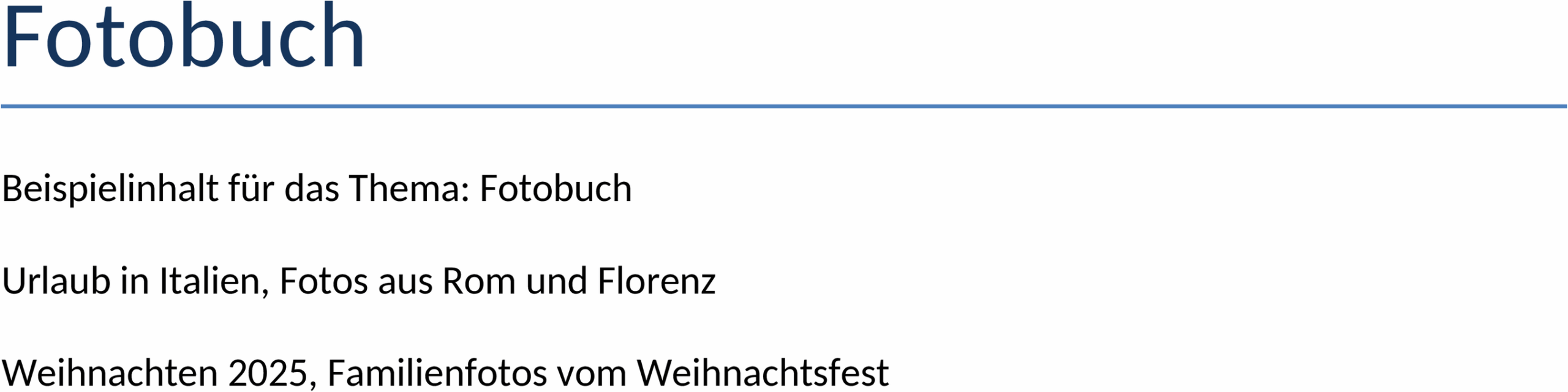 Word Vorlage Fotobuch