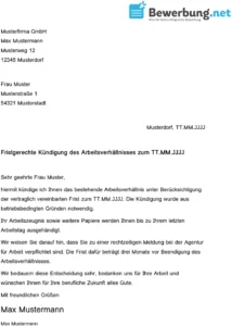 fristgerechte-kuendigung-des-arbeitsverhaeltnisses