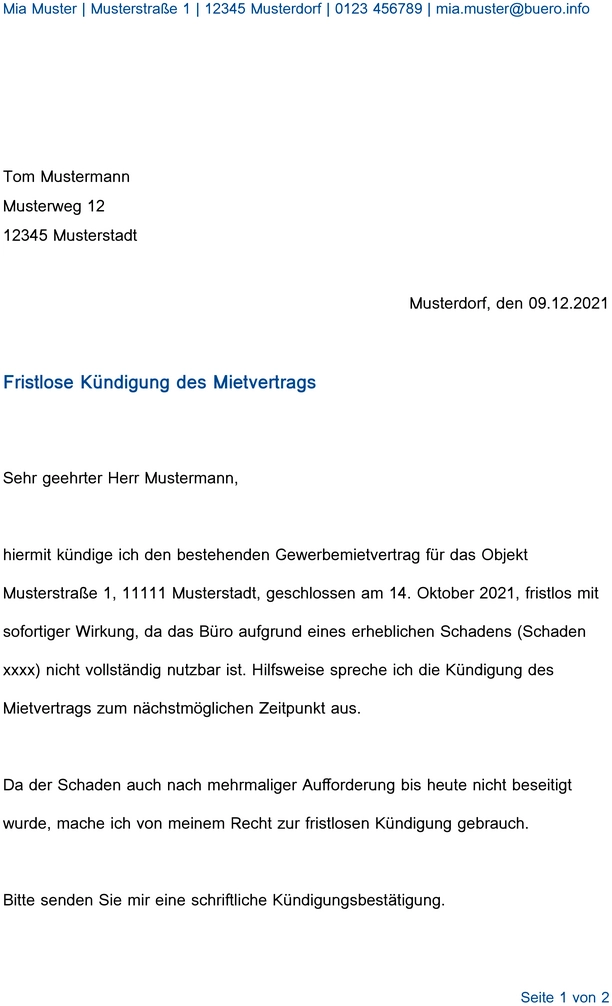 fristlose-kuendigung-mietvertrag-geschaeftsraeume