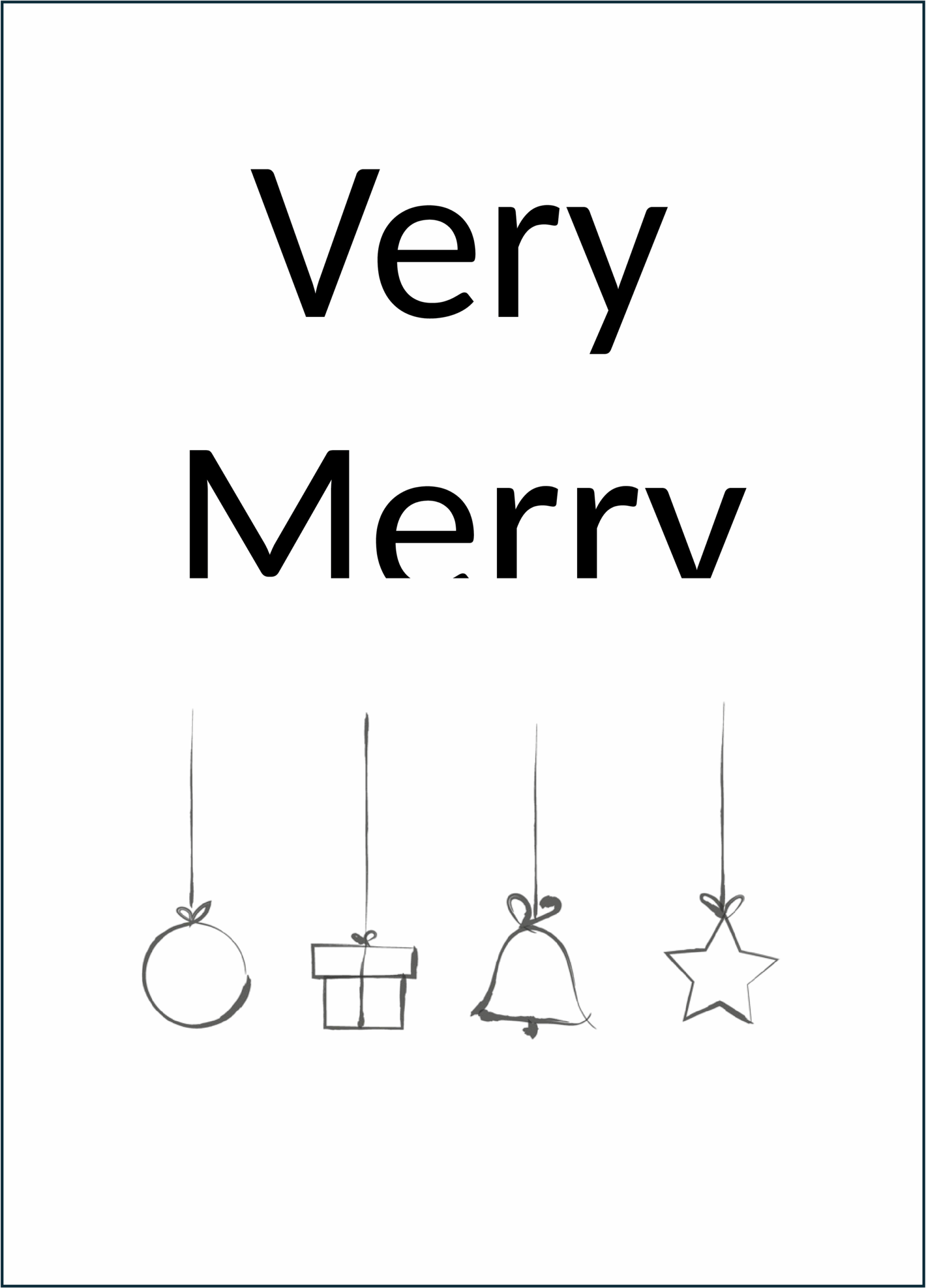 Frohe Weihnachten Karte - Word-Vorlage für stilvolle Weihnachtsgrüße
