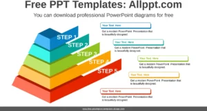 fuenf-stufen-diagramm-powerpoint-vorlage