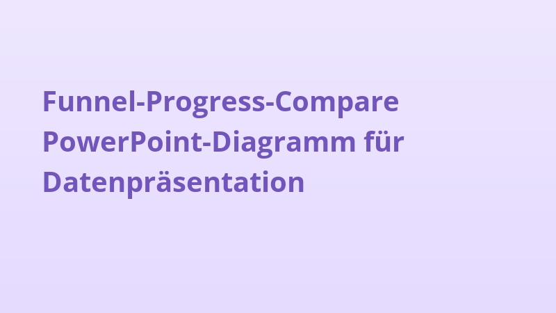 Funnel-Progress-Compare PowerPoint-Diagramm für Datenpräsentation