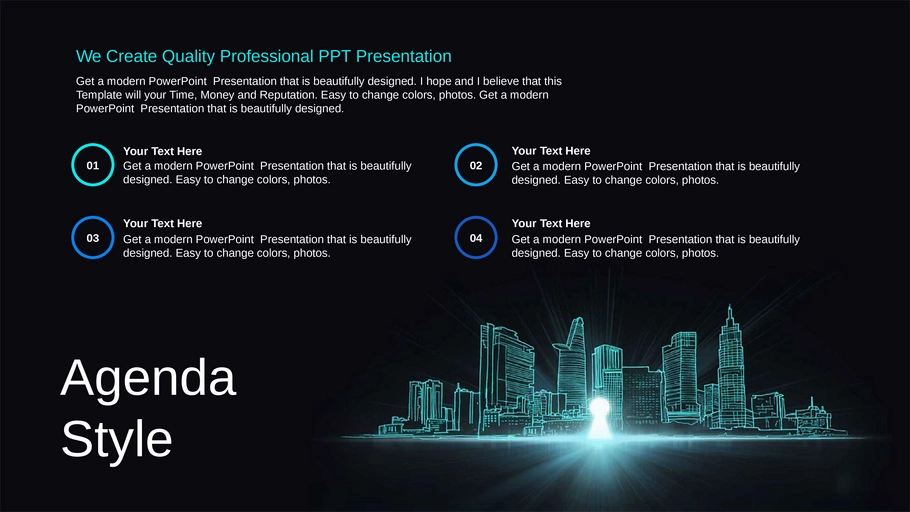 futuristische-city-design-praesentationen-vorlage