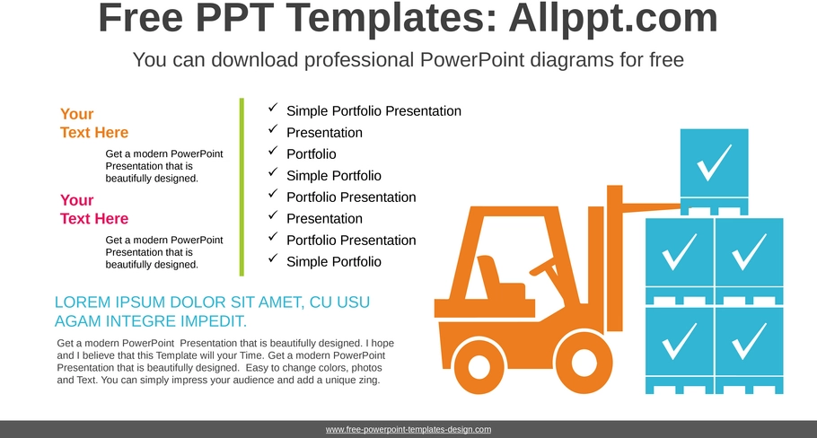 gabelstapler-truck-powerpoint-diagramm